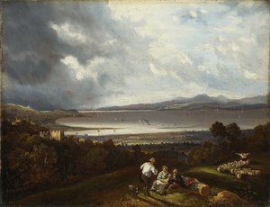 Blick auf die Mündung des Avon, möglicherweise 1832 von Joseph Horlor