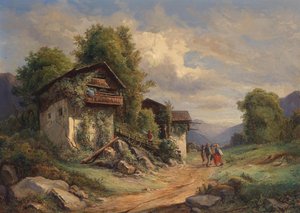 Ländliche Idylle 1852 von Joseph Hoger