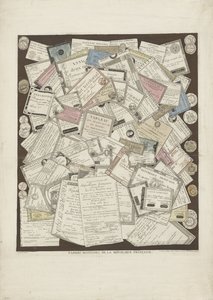 Französisches Papiergeld von Joseph Hunin