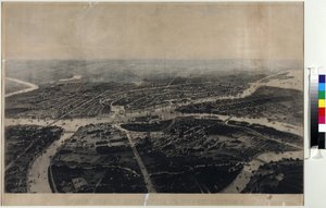 Panorama von St. Petersburg und Umgebung aus der Vogelperspektive