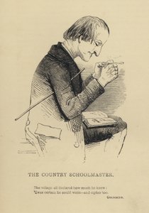 Kenny Meadows: Der Dorfschullehrer von Joseph Kenny (after) Meadows