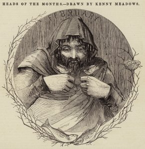 Köpfe der Monate von Joseph Kenny Meadows