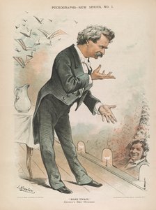 Mark Twain, Amerikas bester Humorist, ca. 1885