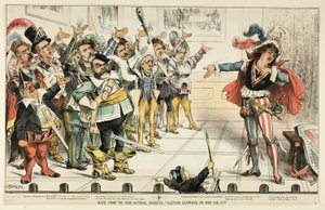Szene aus der neuen Nationaloperette, aus Puck