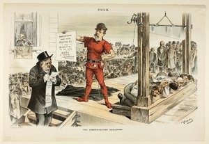 Die Verwaltungsguillotine, aus Puck