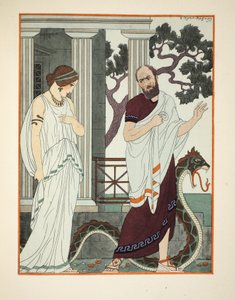 Ich drehte mich um und sah eine schöne Frau, Illustration aus 
