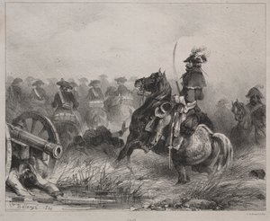 Kavallerieszene von Joseph Louis Hippolyte Bellange