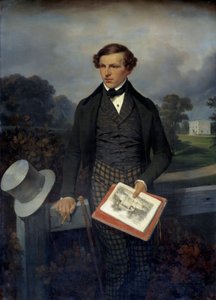 Porträt von Gustave de Maupassant, Vater des Schriftstellers von Joseph Louis Hippolyte Bellange