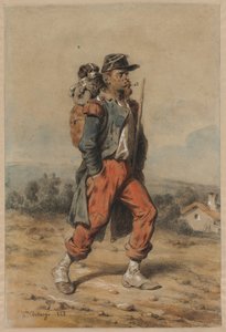 Soldat mit Hund
