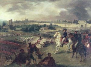 Der Einzug von Napoleon Bonaparte (1769-1821) in Mailand im Jahr 1796 von Joseph Louis Hippolyte Bellange