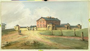 Hyde Park Barracks, Sydney, ca. 1820 von Joseph Lycett