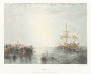 Walfänger. Nach dem Bild in der National Gallery von Joseph Mallord William (after) Turner
