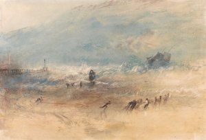 Ein Schiff nähert sich dem Hafen von Margate in stürmischer See von Joseph Mallord William Turner