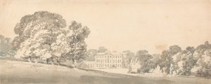 Ein dreistöckiges georgianisches Haus in einem Park von Joseph Mallord William Turner