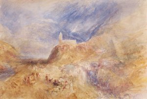 Ein Dorf in den Alpen, Sion, ca. 1846