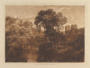 Berry Pomeroy Castle, Liber Studiorum, Teil XII, Platte 58, 1. Januar 1816 von Joseph Mallord William Turner