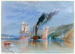 Zwischen Quillebeuf und Villequier, um 1832 von Joseph Mallord William Turner
