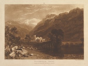 Bonneville, Savoy Liber Studiorum, Teil XIII, Tafel 64, 1. Januar 1819
