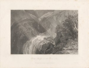 Kettenbrücke über den Fluss Tees, 1838 von Joseph Mallord William Turner