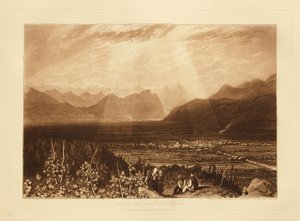 Alpenkette von Grenoble nach Chamberi von Joseph Mallord William Turner
