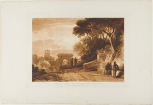 Christus und die Frau von Samaria, Platte 71 aus Liber Studiorum von Joseph Mallord William Turner