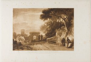 Christus und die Frau von Samaria, Platte 71 aus Liber Studiorum von Joseph Mallord William Turner