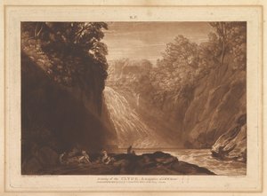 Zeichnung des Clyde, Liber Studiorum, Teil IV, Platte 18, 29. März 1809 von Joseph Mallord William Turner