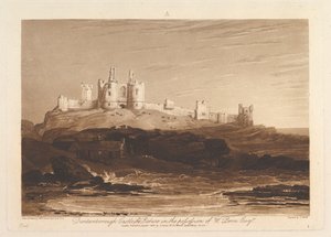 Dunstanborough Castle Liber Studiorum, Teil III, Platte 14, 10. Juni 1808