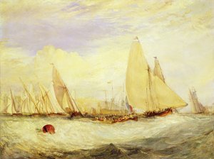 East Cowes Castle, der Sitz von J Nash Esq., die Regatta gegen den Wind von Joseph Mallord William Turner