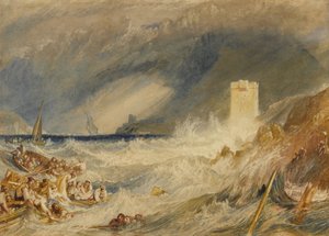 Eingang zum Hafen von Fowey, Cornwall, ca. 1827 von Joseph Mallord William Turner