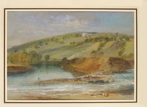 Farnley Hall, vom Zusammenfluss von Wharfe und Washburn von Joseph Mallord William Turner