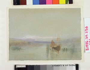 Fischerboote bei Le Havre in der Flaute von Joseph Mallord William Turner
