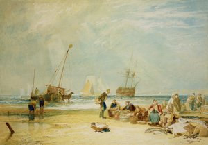 Fischmarkt am Strand, Hastings von Joseph Mallord William Turner