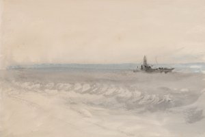 Graues Meer, Boot läuft auf Grund von Joseph Mallord William Turner