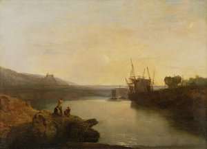 Harlech Castle, von Twgwyn Ferry, Sommerabenddämmerung