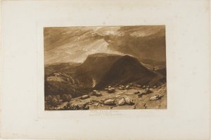 Hind Head Hill, Platte 25 aus Liber Studiorum von Joseph Mallord William Turner