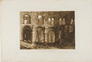 Holy Island Cathedral, Platte 11 aus Liber Studiorum von Joseph Mallord William Turner