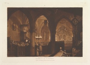 Innenraum einer Kirche, Liber Studiorum, Teil XIV, Tafel 70, 1. Januar 1819