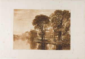Isleworth, Platte 63 aus Liber Studiorum von Joseph Mallord William Turner