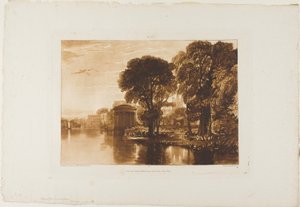 Isleworth, Platte 63 aus Liber Studiorum von Joseph Mallord William Turner