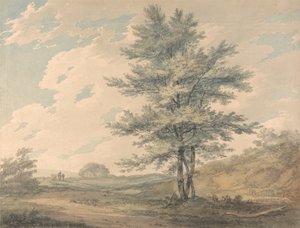 Landschaft mit Bäumen und Figuren von Joseph Mallord William Turner
