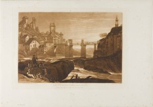 Lauffenbourgh am Rhein, Tafel 31 aus Liber Studiorum von Joseph Mallord William Turner
