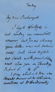 Brief von JMW Turner, um 1840 1904