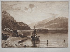 Liber Studiorum: Inverary Pier, Loch Fyne, Morgen von Joseph Mallord William Turner