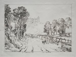 Liber Studiorum: St. Catherines Hill, bei Guilford von Joseph Mallord William Turner