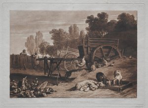 Der Bauernhof mit dem Hahn von Joseph Mallord William Turner