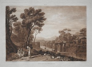 Liber Studiorum: Die Frau und das Tamburin von Joseph Mallord William Turner