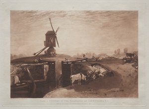 Liber Studiorum: Windmühle und Schleuse von Joseph Mallord William Turner