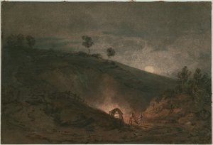 Kalkofen bei Mondschein