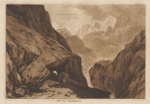 Mt. St. Gotthard von Joseph Mallord William Turner
